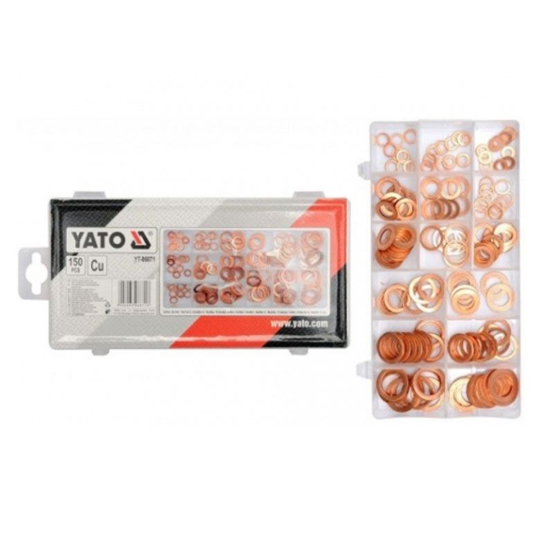 YATO 06871 RÉZ ALÁTÉT KÉSZLET D5-D17/150DB-OS YATO 06871 RÉZ ALÁTÉT KÉSZLET D5-D17/150DB-OS