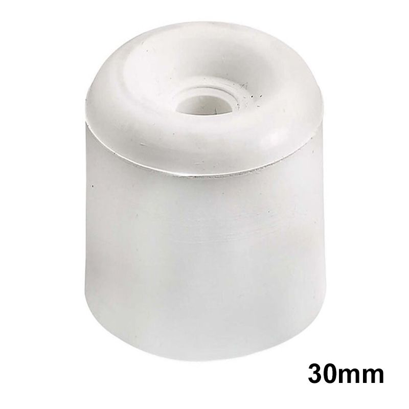 AJTÓÜTKÖZŐ KÚPOS D30-D27*27mm POLI-GUMI FEHÉR D5mm FURAT MAGYAR AJTÓVASALAT AJTÓÜTKÖZŐ KÚPOS D30-D27*27mm POLI-GUMI FEHÉR D5mm FURAT MAGYAR AJTÓVASALAT