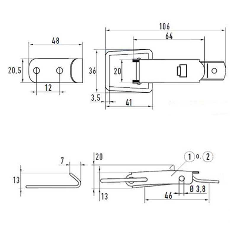 BÉKAZÁR(PATENTZÁR) 2/55-60 HG. RUGÓS KIVITEL ELLENDARABBAL GOEBEL 2/55F LÁDAVASALAT BÉKAZÁR(PATENTZÁR) 2/55-60 HG. RUGÓS KIVITEL ELLENDARABBAL GOEBEL 2/55F LÁDAVASALAT