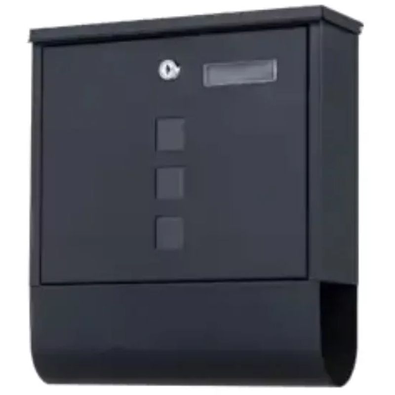 POSTALÁDA KÜLTÉRI 33,5*9*30 ÚJSÁGTARTÓVAL FEKETE IMPORT START DESIGN POSTALÁDA, LEVÉLBEDOBÓ POSTALÁDA KÜLTÉRI 33,5*9*30 ÚJSÁGTARTÓVAL FEKETE IMPORT START DESIGN POSTALÁDA, LEVÉLBEDOBÓ