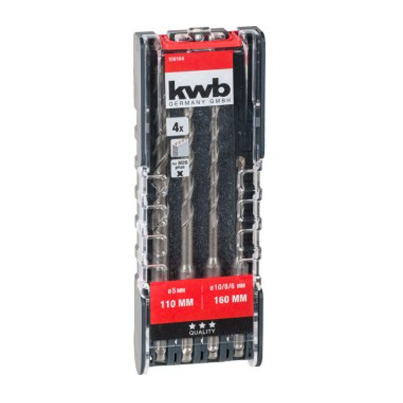 SDS PLUS BETONFÚRÓ KÉSZLET D05-10/04db-os KWB 49109164 UTOLSÓ KÉSZLETEK SDS PLUS BETONFÚRÓ KÉSZLET D05-10/04db-os KWB 49109164 UTOLSÓ KÉSZLETEK