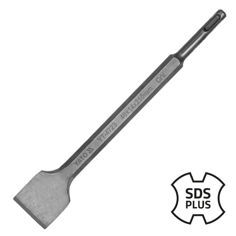 YATO 4723 SDS PLUS LAPÁT VÉSŐ 250*40 BETON,KŐZET ÉS CSEMPEVÉSŐK YATO 4723 SDS PLUS LAPÁT VÉSŐ 250*40 BETON,KŐZET ÉS CSEMPEVÉSŐK