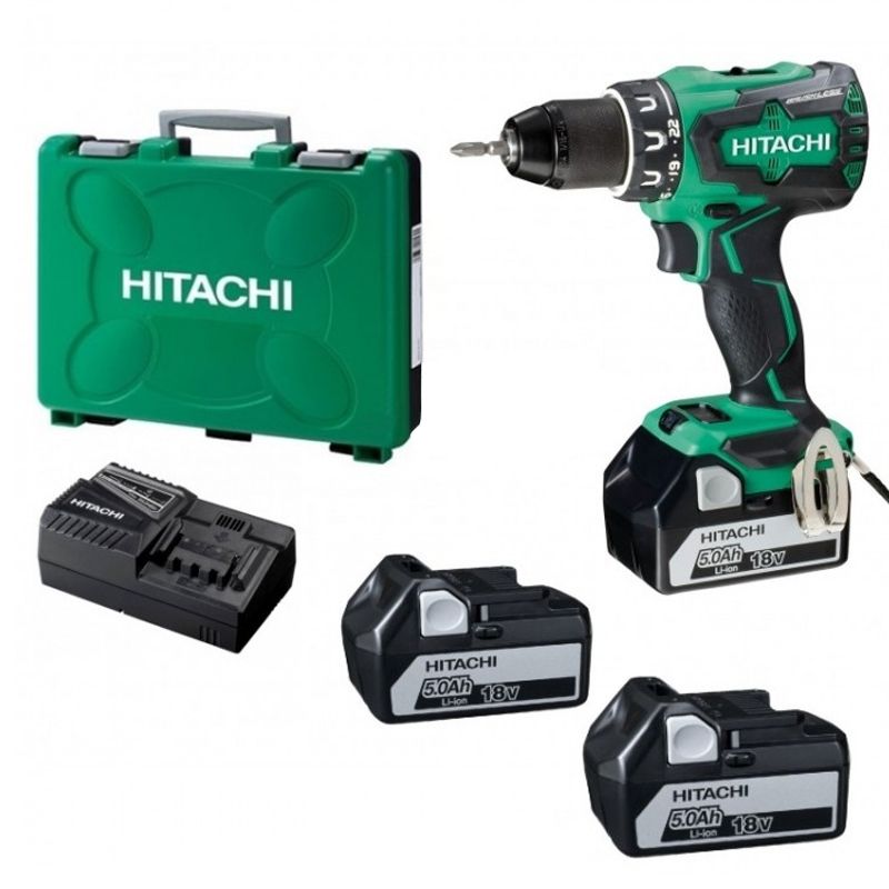AKKUS FÚRÓ-CSAVAROZÓ 18V 3DB 5,0Ah AKKUVAL+TÖLTŐ+KOFFER HIKOKI DS18DBSL-5AH AKKUS FÚRÓ-CSAVAROZÓ 18V 3DB 5,0Ah AKKUVAL+TÖLTŐ+KOFFER HIKOKI DS18DBSL-5AH