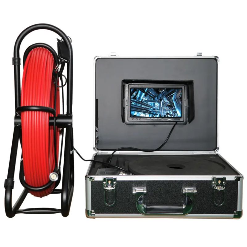 CSATORNAVIZSGÁLÓ KAMERA HD 30M KÁBELLEL 12LED 7c KIJELZŐ IMPORT CSAVAROZÓ
