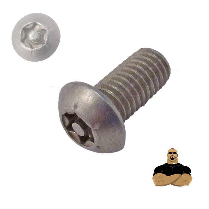 BIZTONSÁGI CSAVAR FGF M06*16 ISO 7380-1 A2 INOX TORX-CSAPOS IMPORT SPECIÁLIS KÖTŐELEMEK