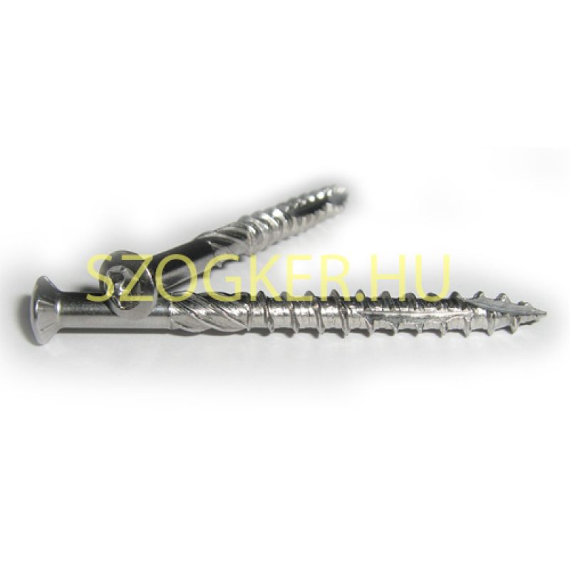 PADLÓ-TERASZCSAV.ÖNM-HEGYESVÉG D4.0*45 SFTX C1 INOX(A2-NATÚR) IMPORT FASZERKEZETI CSAVAR PADLÓ-TERASZCSAV.ÖNM-HEGYESVÉG D4.0*45 SFTX C1 INOX(A2-NATÚR) IMPORT FASZERKEZETI CSAVAR