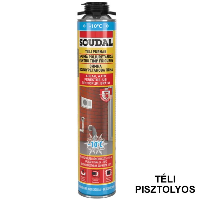 PURHAB TÉLI-PROFI 750ML PISZTOLYOS-GÉPI SOUDAL 123013 TÖMÍTÉSTECHNIKA PURHAB TÉLI-PROFI 750ML PISZTOLYOS-GÉPI SOUDAL 123013 TÖMÍTÉSTECHNIKA