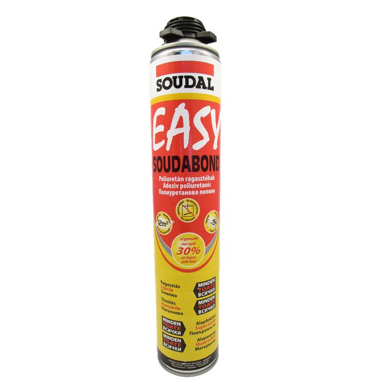 RAGASZTÓHAB GYORSKÖTÉSŰ 750ML PISZTOLYOS IFBT SOUDABOND EASY SOUDAL 123126 TÖMÍTÉSTECHNIKA RAGASZTÓHAB GYORSKÖTÉSŰ 750ML PISZTOLYOS IFBT SOUDABOND EASY SOUDAL 123126 TÖMÍTÉSTECHNIKA
