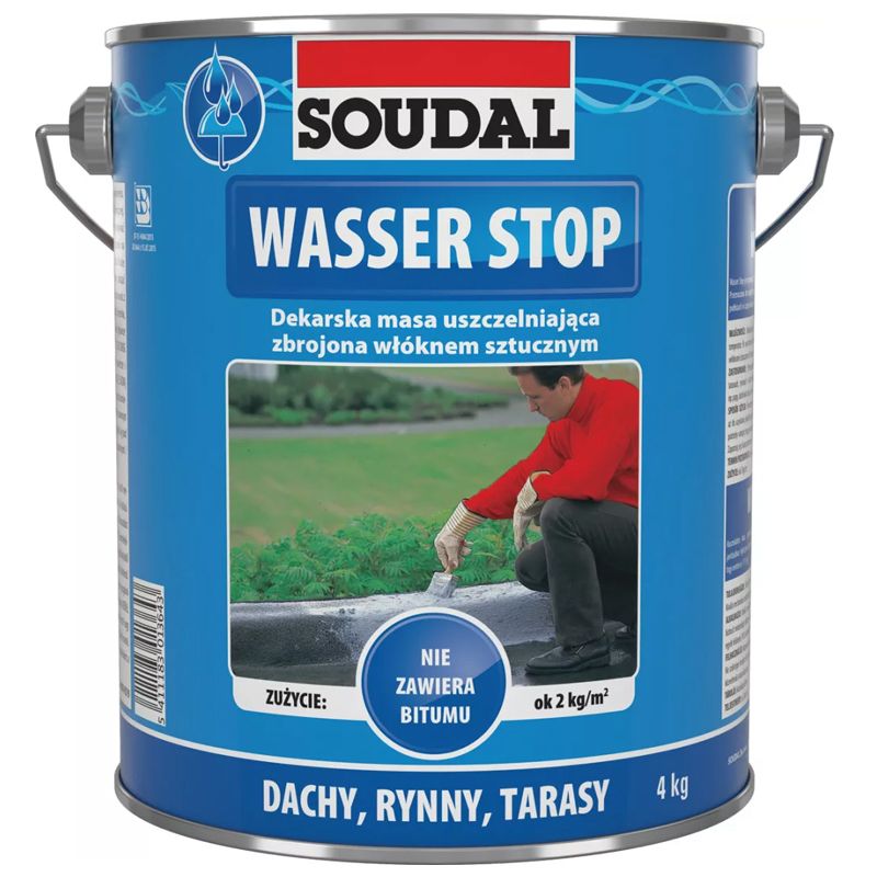 TETŐJAVÍTÓ 4KG WASSER STOP IDŐJÁRÁS ÁLLÓ SOUDAL 104732 TÖMÍTÉSTECHNIKA TETŐJAVÍTÓ 4KG WASSER STOP IDŐJÁRÁS ÁLLÓ SOUDAL 104732 TÖMÍTÉSTECHNIKA