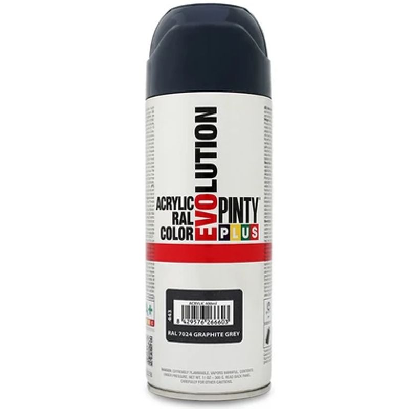 FESTÉK SPRAY AKRIL 400ML GRAFIT SZÜRKE RAL7024 IMPORT SZERELÉSI, KARBANTARTÁSI ANYAG FESTÉK SPRAY AKRIL 400ML GRAFIT SZÜRKE RAL7024 IMPORT SZERELÉSI, KARBANTARTÁSI ANYAG