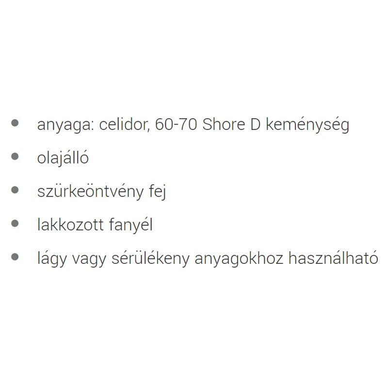 UNIOR 601833 KALAPÁCS MŰANYAG D27 820  SÁRGA 