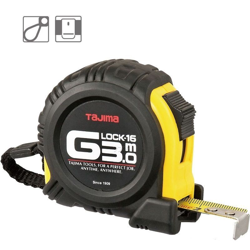 MÉRŐSZALAG 03M/16mm G-LOCK TAJIMA G6P30MT MÉRŐESZKÖZÖK MÉRŐSZALAG 03M/16mm G-LOCK TAJIMA G6P30MT MÉRŐESZKÖZÖK