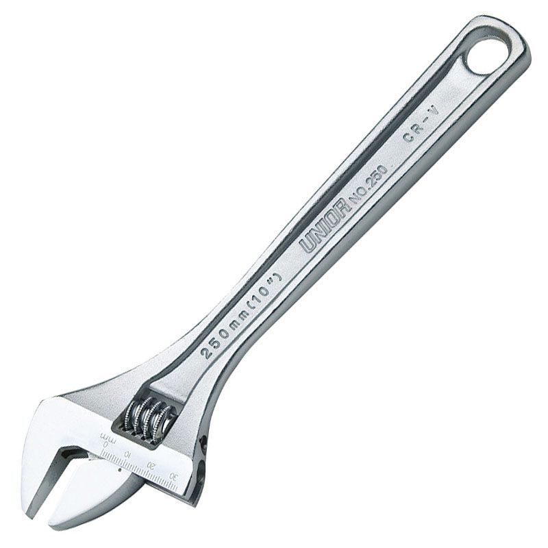 UNIOR 605113 ÁLLÍTHATÓ VILLÁSKULCS 450mm 250 KRÓMOZOTT FRANCIA  SZERSZÁM-KULCSOK