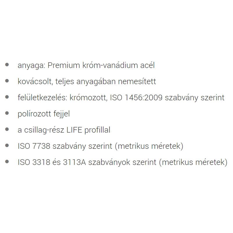UNIOR 600425 CSILLAG-VILLÁSKULCS 17 125/1 NORMÁL,FÉNYES  SZERSZÁM-KULCSOK