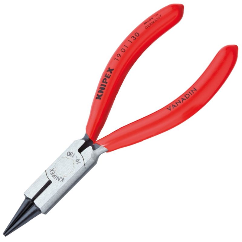 KEREKCSŐRŰFOGÓ 130mm ÉKSZERÉSZ FOGÓ, PVC NYÉL KNIPEX 1901130 FOGÓK, CSIPESZEK KEREKCSŐRŰFOGÓ 130mm ÉKSZERÉSZ FOGÓ, PVC NYÉL KNIPEX 1901130 FOGÓK, CSIPESZEK