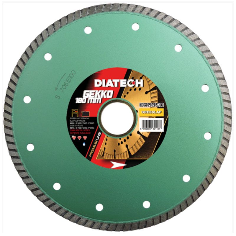 DIATECH GK180 VÁGÓKORONG TURBO D180*30/25,4 GEKKO GYÉMÁNTSZEMCSÉS GYÉMÁNTSZEMCSÉS VÁGÓKORONG DIATECH GK180 VÁGÓKORONG TURBO D180*30/25,4 GEKKO GYÉMÁNTSZEMCSÉS GYÉMÁNTSZEMCSÉS VÁGÓKORONG