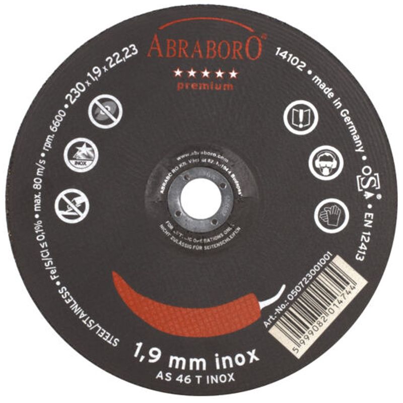 VÁGÓKORONG INOXHOZ D230*1.9Q CHILI 22LYUK AS46-BF T42 KÚPOS IMPORT VÁGÓKORONG INOXHOZ D230*1.9Q CHILI 22LYUK AS46-BF T42 KÚPOS IMPORT