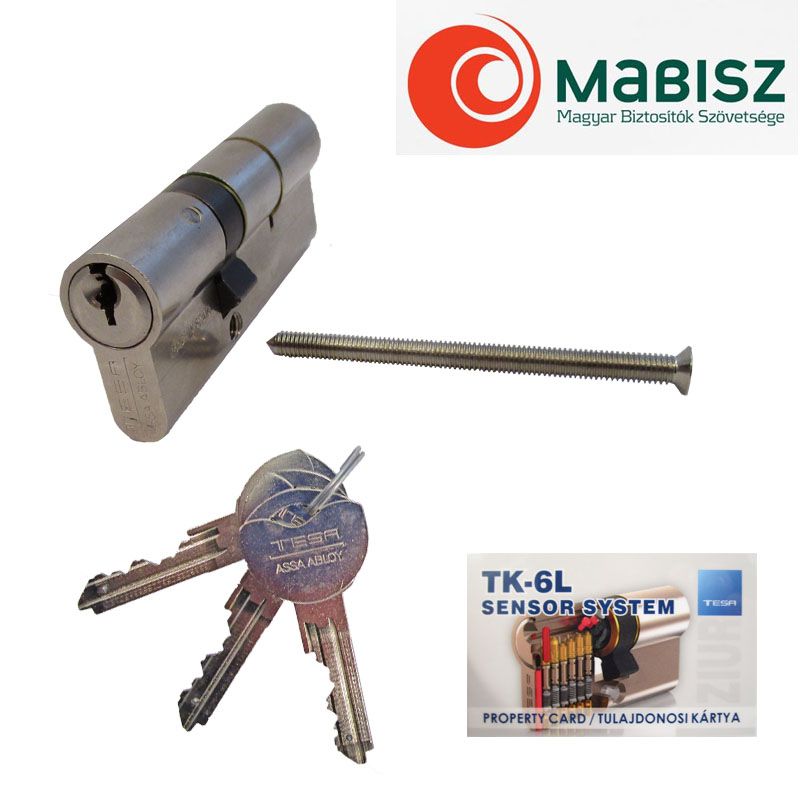 TESA TK-6L UTOLSÓ DARABOK CIL.ZÁRBETÉT FOGAZOTT 30/50 NIKKELEZETT 3KULCSOS SENSOROS AJTÓZÁR TESA TK-6L UTOLSÓ DARABOK CIL.ZÁRBETÉT FOGAZOTT 30/50 NIKKELEZETT 3KULCSOS SENSOROS AJTÓZÁR