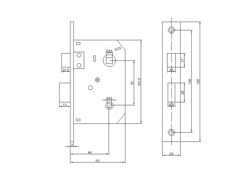 EUROELZETT ZÁRTEST WC SZÓLÓBAN GRÁCIA 910/T/55mm/57mm/260 AJTÓZÁR EUROELZETT ZÁRTEST WC SZÓLÓBAN GRÁCIA 910/T/55mm/57mm/260 AJTÓZÁR