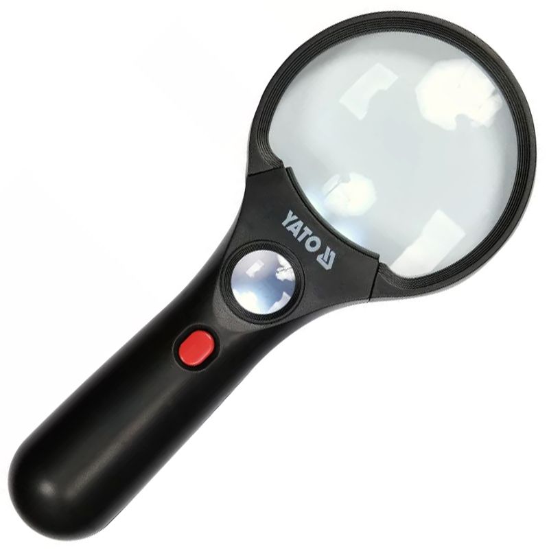 YATO 73845 KÉZI NAGYÍTÓ 75mm 3X / 45X KÉT LENCSÉS MÉRŐESZKÖZÖK YATO 73845 KÉZI NAGYÍTÓ 75mm 3X / 45X KÉT LENCSÉS MÉRŐESZKÖZÖK