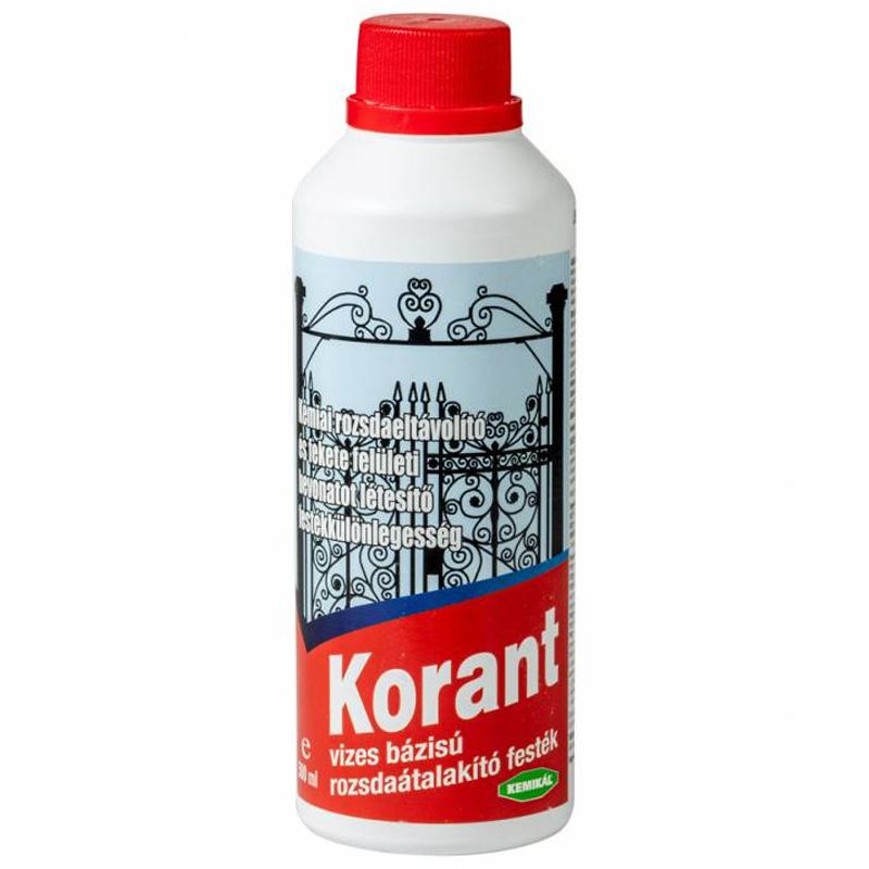 ROZSDAÁTALAKÍTÓ FESTÉK 500ml ROZSDAELTÁVOLÍTÓ KORANT SZERELÉSI, KARBANTARTÁSI ANYAG ROZSDAÁTALAKÍTÓ FESTÉK 500ml ROZSDAELTÁVOLÍTÓ KORANT SZERELÉSI, KARBANTARTÁSI ANYAG