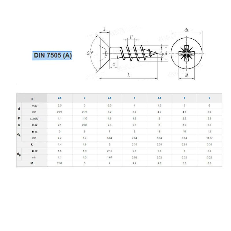 FAFORGÁCSLAPCSAVAR SF D3.0*25 DIN 7505 SHG. KH TM IMPORT FAFORGÁCSLAP CSAVAR