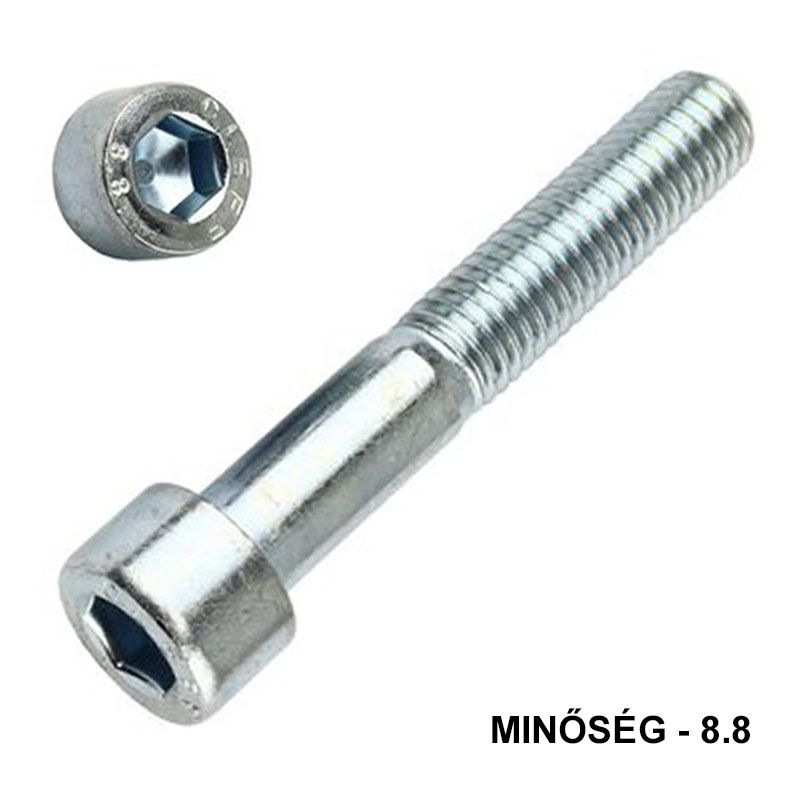 BK HENGERESFEJŰ M8*50 DIN 912 8.8 HG. IMPORT METRIKUS CSAVAROK