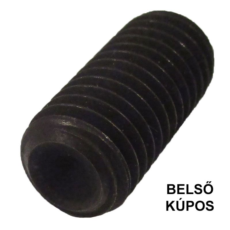 HERNYÓCSAVAR BK M3*4 DIN 916-45H NAT. BELSŐKÚPOS  METRIKUS CSAVAROK