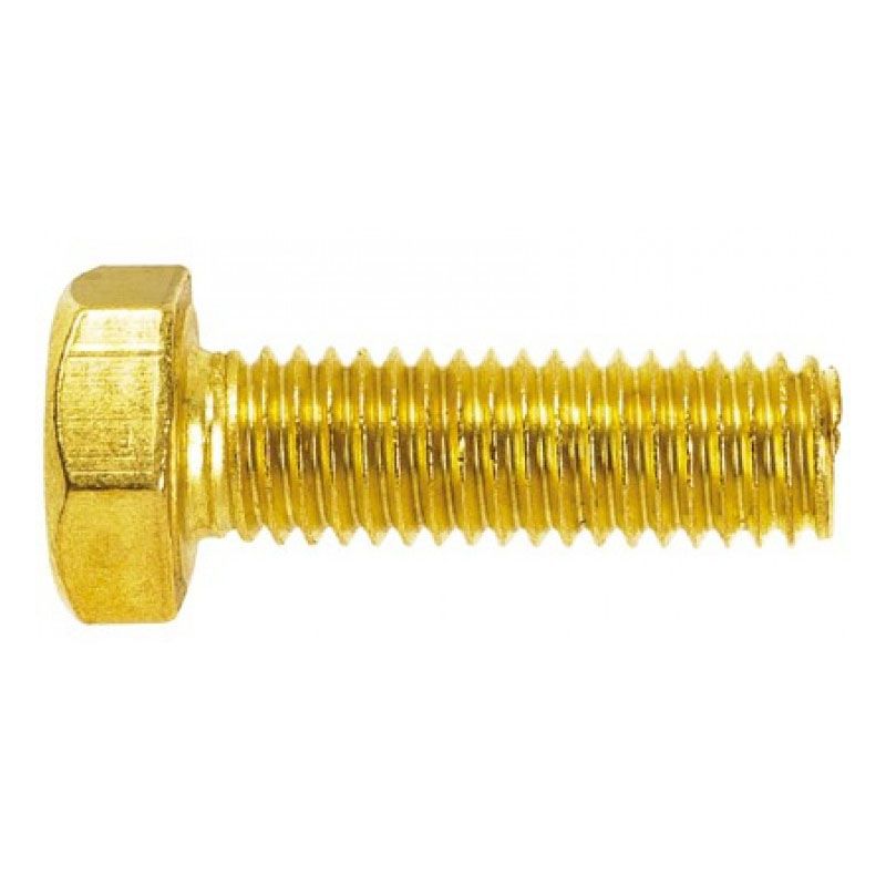 HLF CSAVAR M4*25 DIN 933 SÁRGARÉZ TM  METRIKUS SÁRGARÉZ CSAVAROK