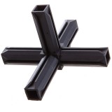 ZÁRTSZELVÉNY ÖSSZEKÖTŐ 20/20 3D1 KERESZT MŰA.FEK. 1-1.5 FAL VKF 51.0153.11 MŰANYAG ZÁRÓELEMEK