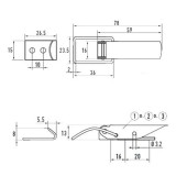 BÉKAZÁR(PATENTZÁR) 802 HG. STANDARD KIVITEL ELLENDARABBAL GOEBEL 802 LÁDAVASALAT
