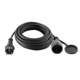 GAO 6742H KÁBEL HOSSZABBÍTÓ LENGŐ 20M FÖLDELT KÜLTÉRI 3*1.5mm FEKETE  KÁBELDOB-HOSSZABBÍTÓ-ELOSZTÓ