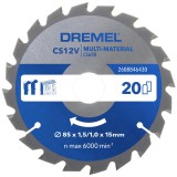 DREMEL 2608846430 KÖRFŰRÉSZLAP D85*1.5/1.0*15mm CS600 20 FOG  MULTIGÉP