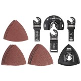 CSISZOLÓ ÉS VÁGÓ KÉSZLET 17DB MULTIFUNKCIÓS GÉPHEZ KWB 49708950 TARTOZÉKOK