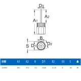 UNIOR 616067 SZABADONFUTÓ-ELTÁVOLÍTÓ 1670.7/4 VEZETŐCSAPPAL  KERÉKPÁR CÉLSZERSZÁMOK