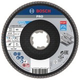 BOSCH 2608619202 LAMELLÁS CSISZOLÓTÁRCSA D125 XLOCK GYORSBEFOGÁS P60  VÁGÁS,CSISZOLÁS ÉS POLÍROZÁS