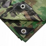 TAKARÓPONYVA 3*5m 15m2 TEREPMINTÁS FÉMGYŰRŰS IMPORT PL-TEREP 80 3*5 FÓLIA-PONYVA