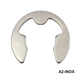 BIZTOSÍTÓGYŰRŰ KÜLSŐ D2.3 HOR. DIN 6799 A2INOX D3-4 TENGELY IMPORT BIZTOSÍTÓ ELEMEK