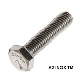HLF CSAVAR M10*50 DIN 933 A2 INOX TM  METRIKUS CSAVAROK