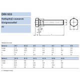 HLF CSAVAR M10*50 DIN 933 A2 INOX TM  METRIKUS CSAVAROK