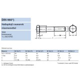 HLF CSAVAR M12*1.25*90 DIN 960-10.9 NAT. RM IMPORT METRIKUS CSAVAROK