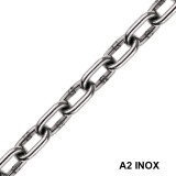 FOLYÓLÁNC D10.0 RÖVIDSZEMŰ DIN 766 INOX 28*36 IMPORT