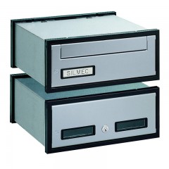 POSTALÁDA BEÉPÍTHETŐ EZÜST KÉTOLD30cmSZ*33.5cmFIXH*12.5cm SILMEC 30-303.72 POSTALÁDA, LEVÉLBEDOBÓ