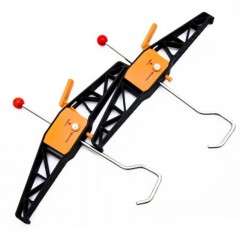 LÉTRA RÖGZÍTŐ PÁR TETŐCSOMAGTARTÓRA ZÁRHATÓ IMPORT ALUMINIUM- ÉS FALÉTRÁK