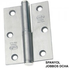 AJTÓPÁNT SZÖGLETES 90*65*2,5mm INOX JOBB/DCHA MHA 477 