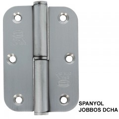 AJTÓPÁNT KEREKÍTETT 90*65mm INOX JOBB/DCHA MAGYAR BAL MHA 477 