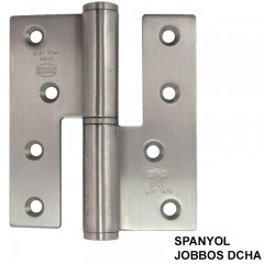 AJTÓPÁNT SZÖGLETES 100*88*3mm INOX JOBB/DCHA MAGYAR BAL INOX JOBB/DCHA 
