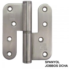 AJTÓPÁNT KEREKÍTETT 100*88*3mm INOX JOBB/DCHA MAGYAR BAL MHA 478EGYEDI 