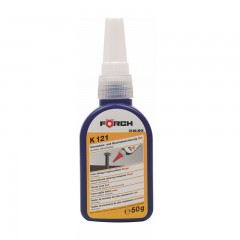 CSAVAR RÖGZITŐ K121 50g. PIROS NAGY SZILÁRDSÁGÚ MELEGEN OLD FÖRCH 64204155 