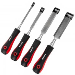 FAVÉSŐ KÉSZLET 4db-os 6,12,19,25mm PRAKTIK P463 FAIPARI SZERSZÁMOK, FŰRÉSZEK